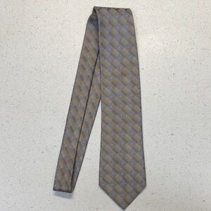 Arrow Brown and Gray Checkered Men's Tie